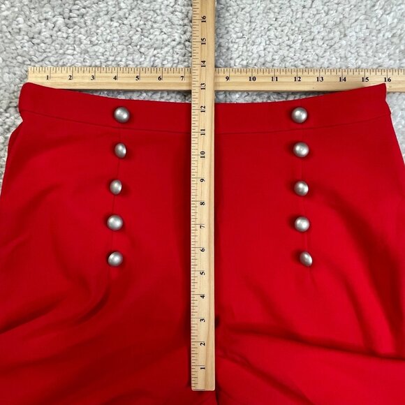 Likely James Wide Leg Pants Scarlet Red 12 NEW - Picture 12 of 13